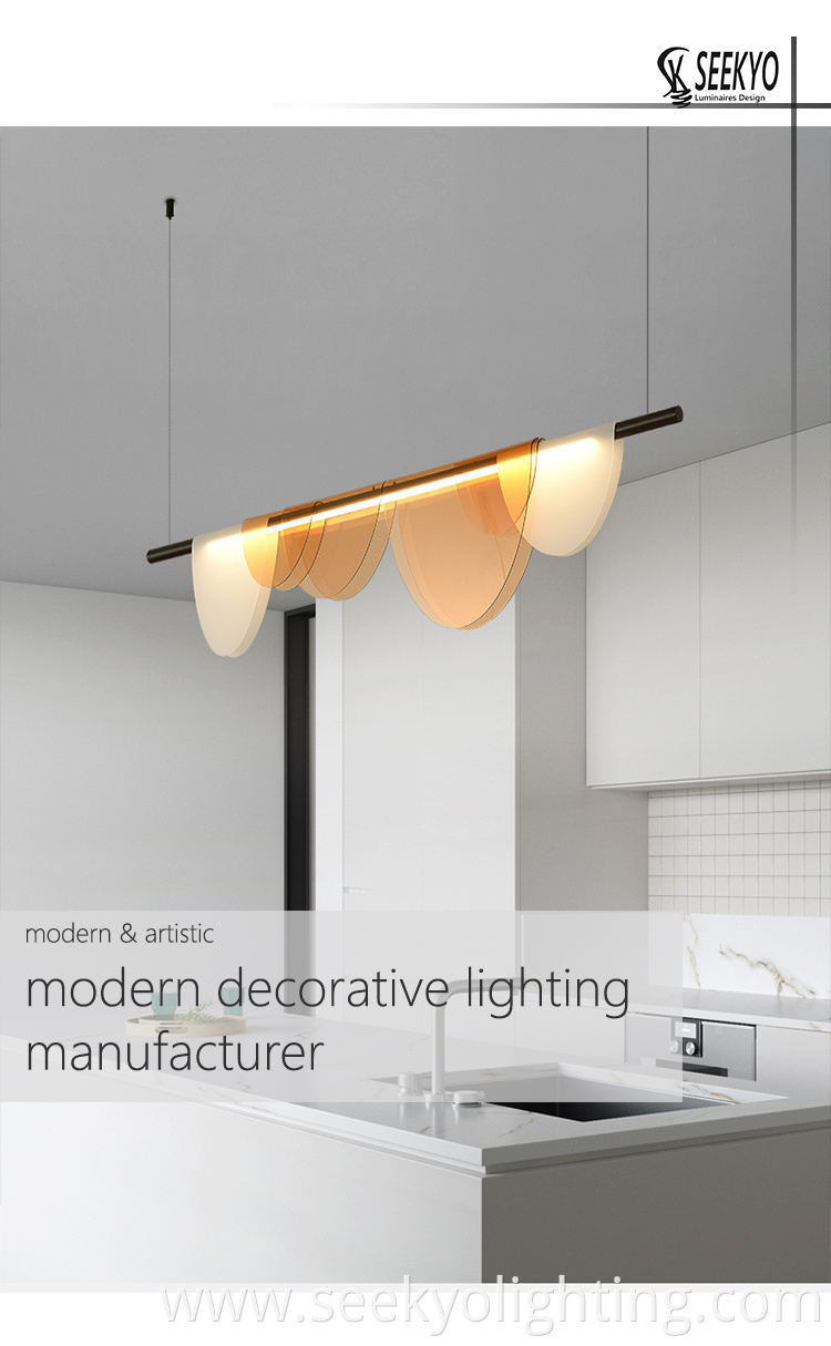 Acrylic Metal Pendant Light